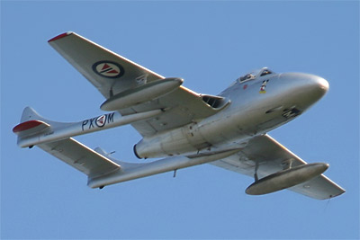 DH115 Vampire T.55 s/n LN-DHZ “Spirit Of The Norwegians” Vampire T.55 s/n LN-DHZ